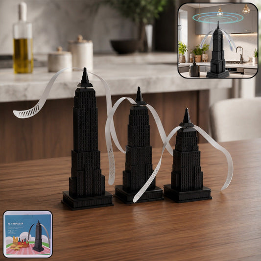 Fly Repeller Tabletop Food Protection Fan Keep Flies Away from Food Dining Table (3 Pc)