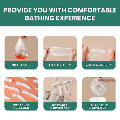 Aqua disposable shower cap for women