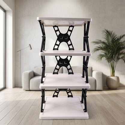 portable 4 layer storage shelf unit