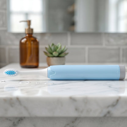 Electric Toothbrush on Bathroom Counter