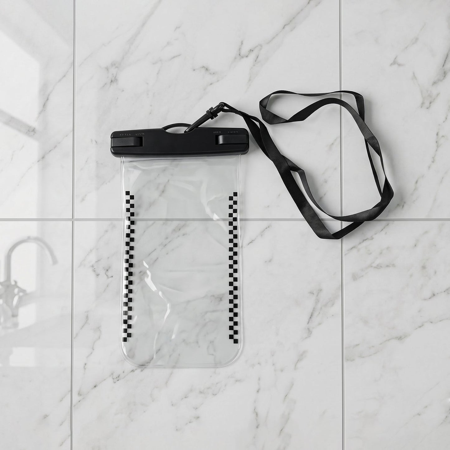 Waterproof Mobile Pouch Cover Black - Studio Shot