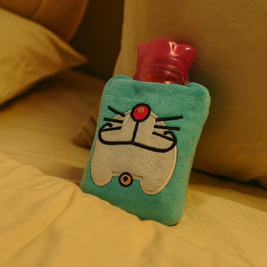 1 Pc Doremon Cartoon small Hot Water Bag with Cove