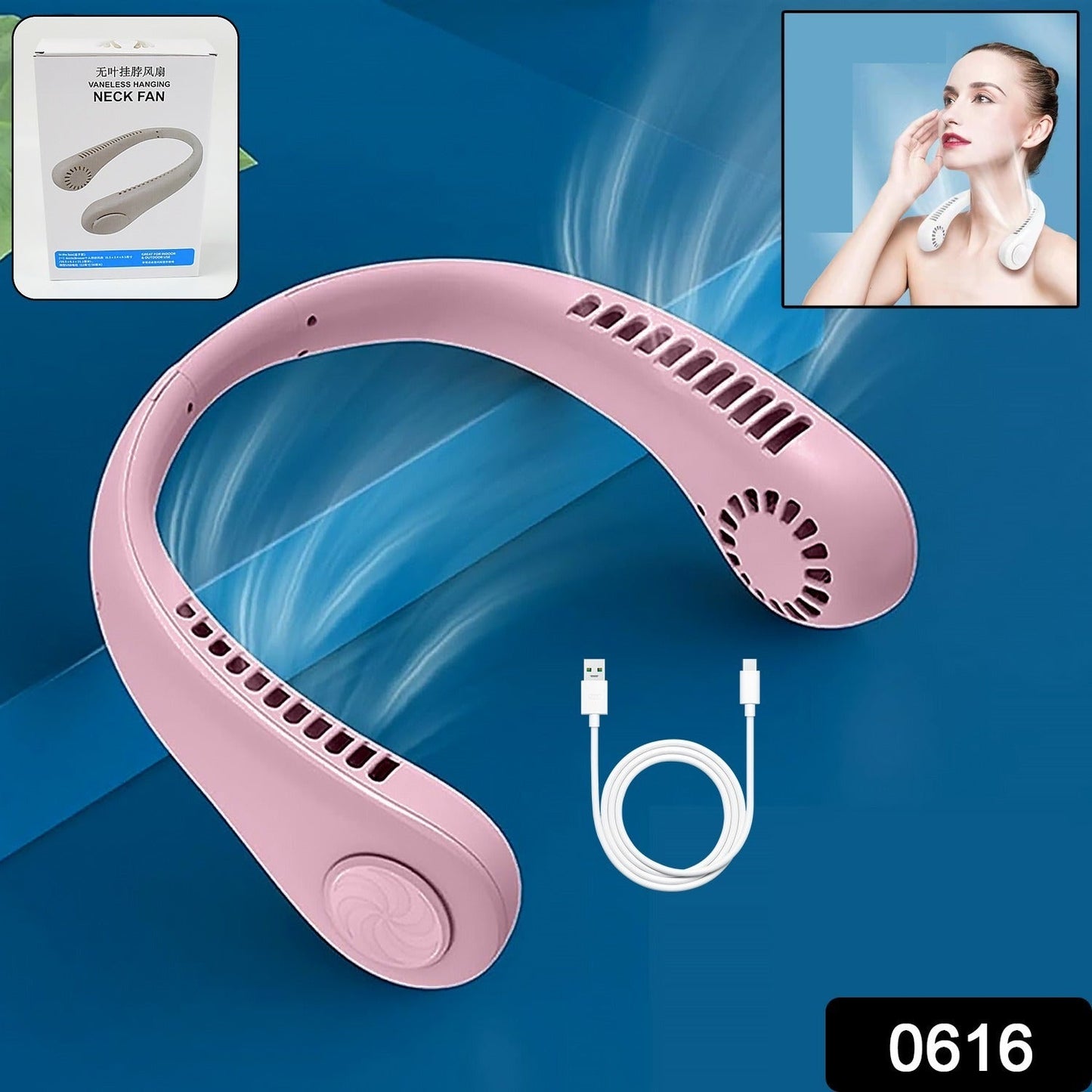 Neck band fan