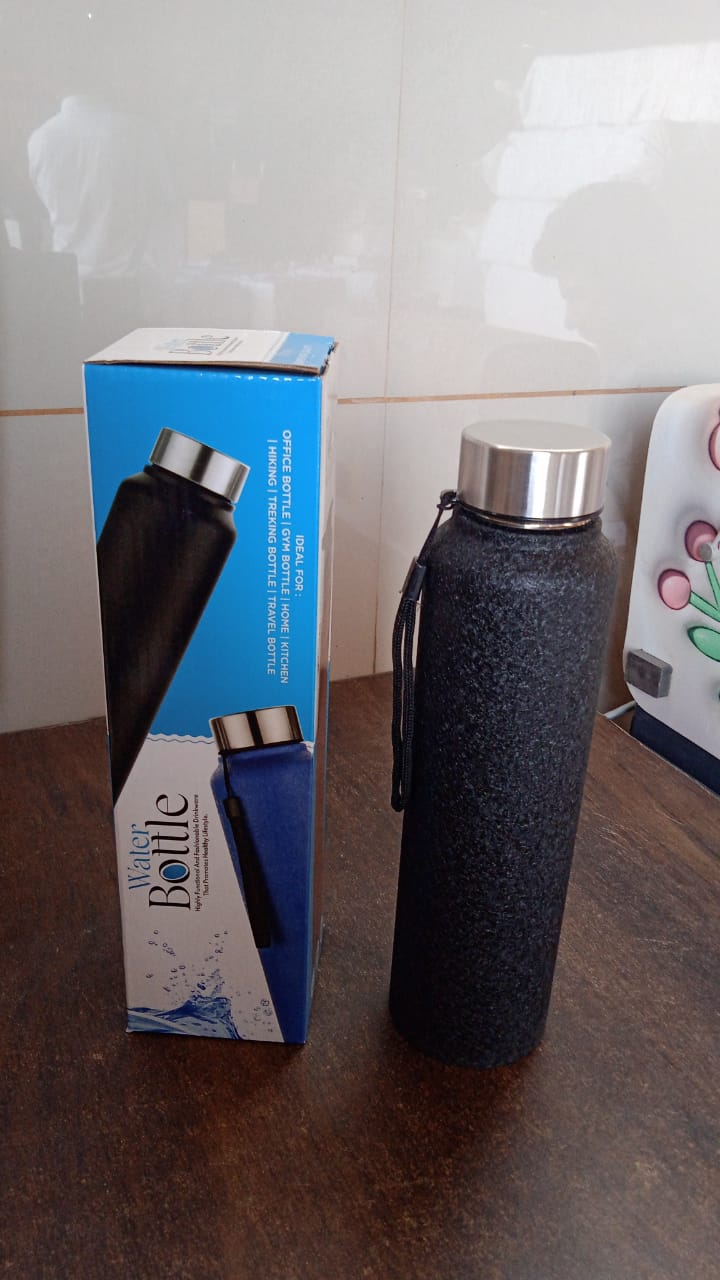 Stainless Steel Double Wall Vacuum-Insulated Drink Water Bottle (1000 ML / Mix Color)