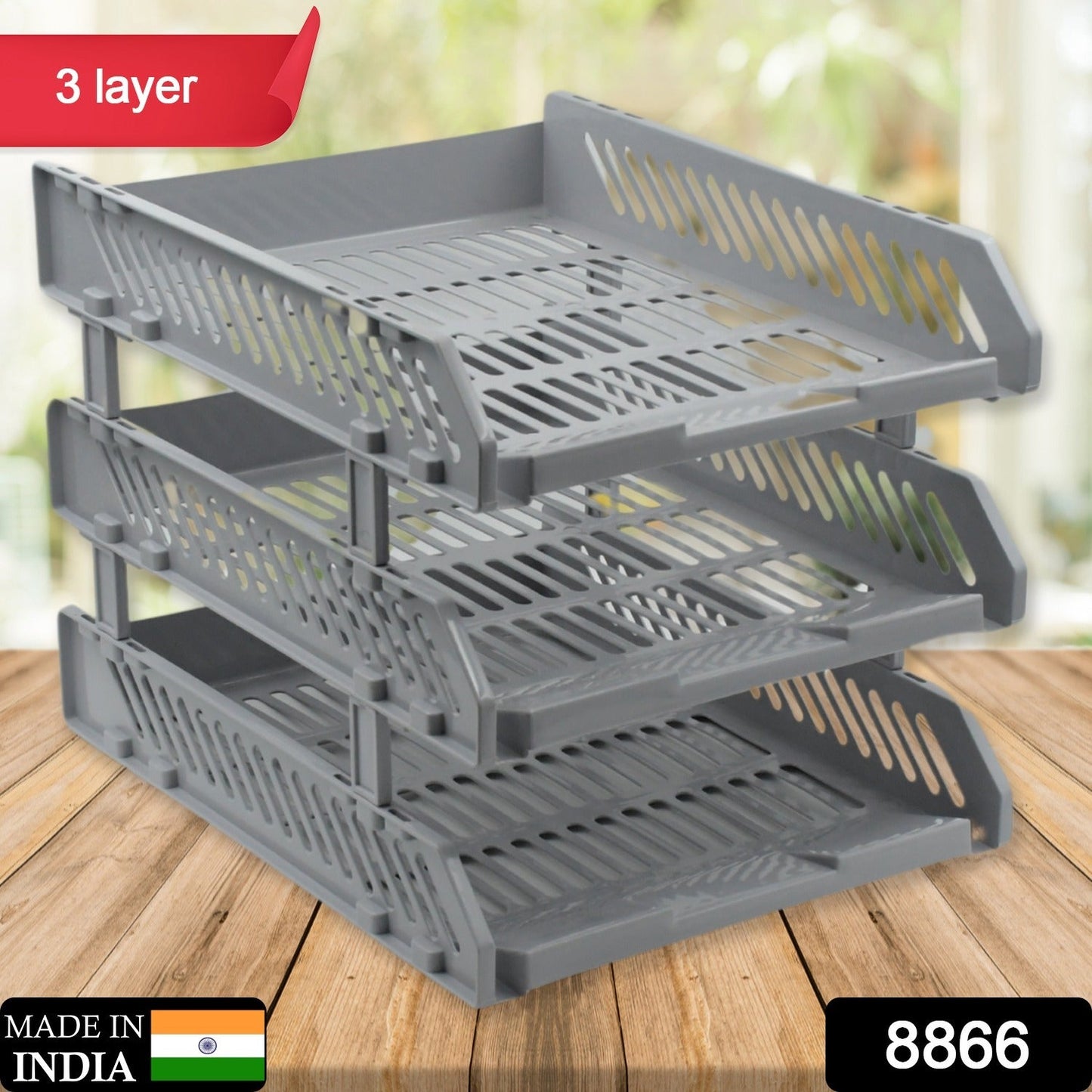 Multifunctional File Rack Drawers: Desktop Storage for Office Supplies (4/3 Layers)