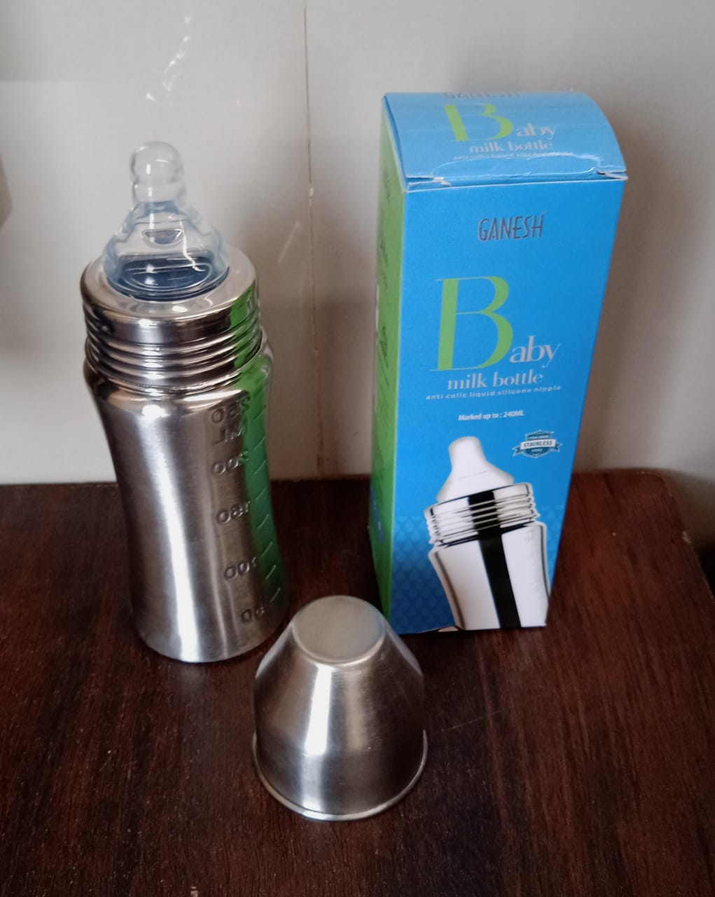 Stainless steel baby bottle for newborns 250ml – buy online at .in India