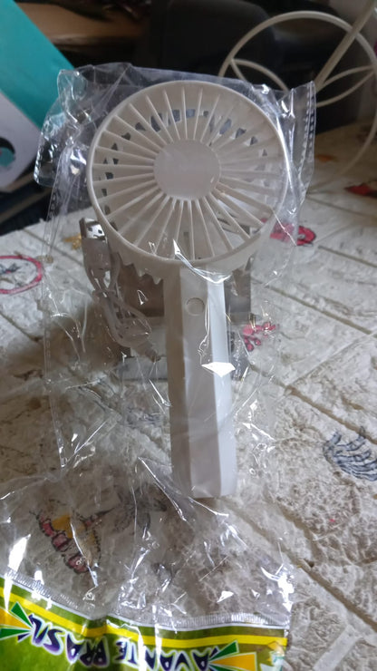 Mini Rechargeable Fan – Lightweight & Easy Carry (1 Pc | Battery Not Included)
