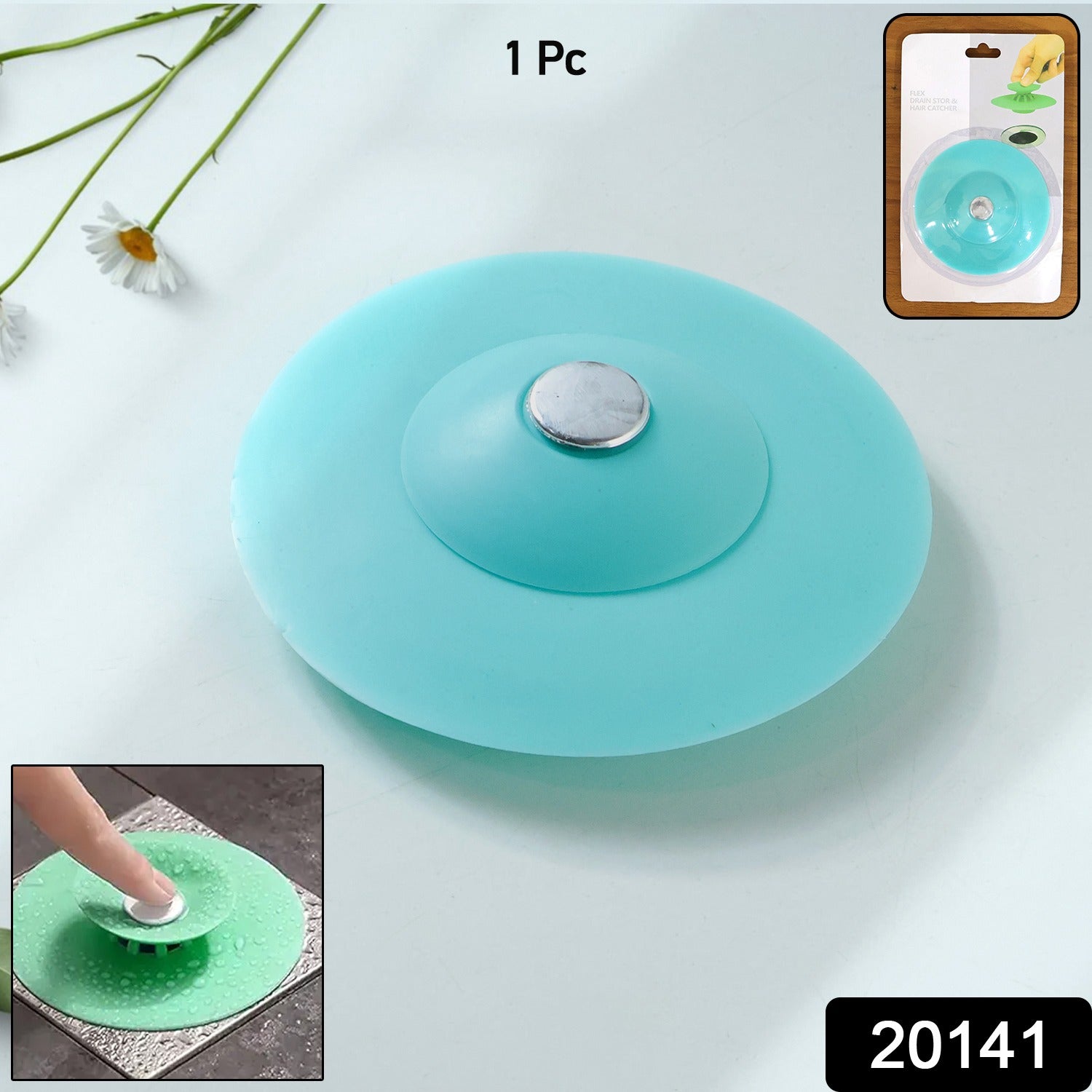 Bathroom drain hair filter cover