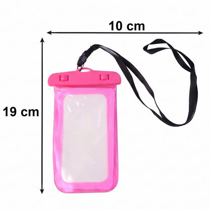 Pink waterproof case top view