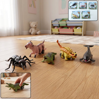 kids animal pull back toy