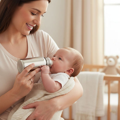 Wide mouth infant feeding bottle 200ml