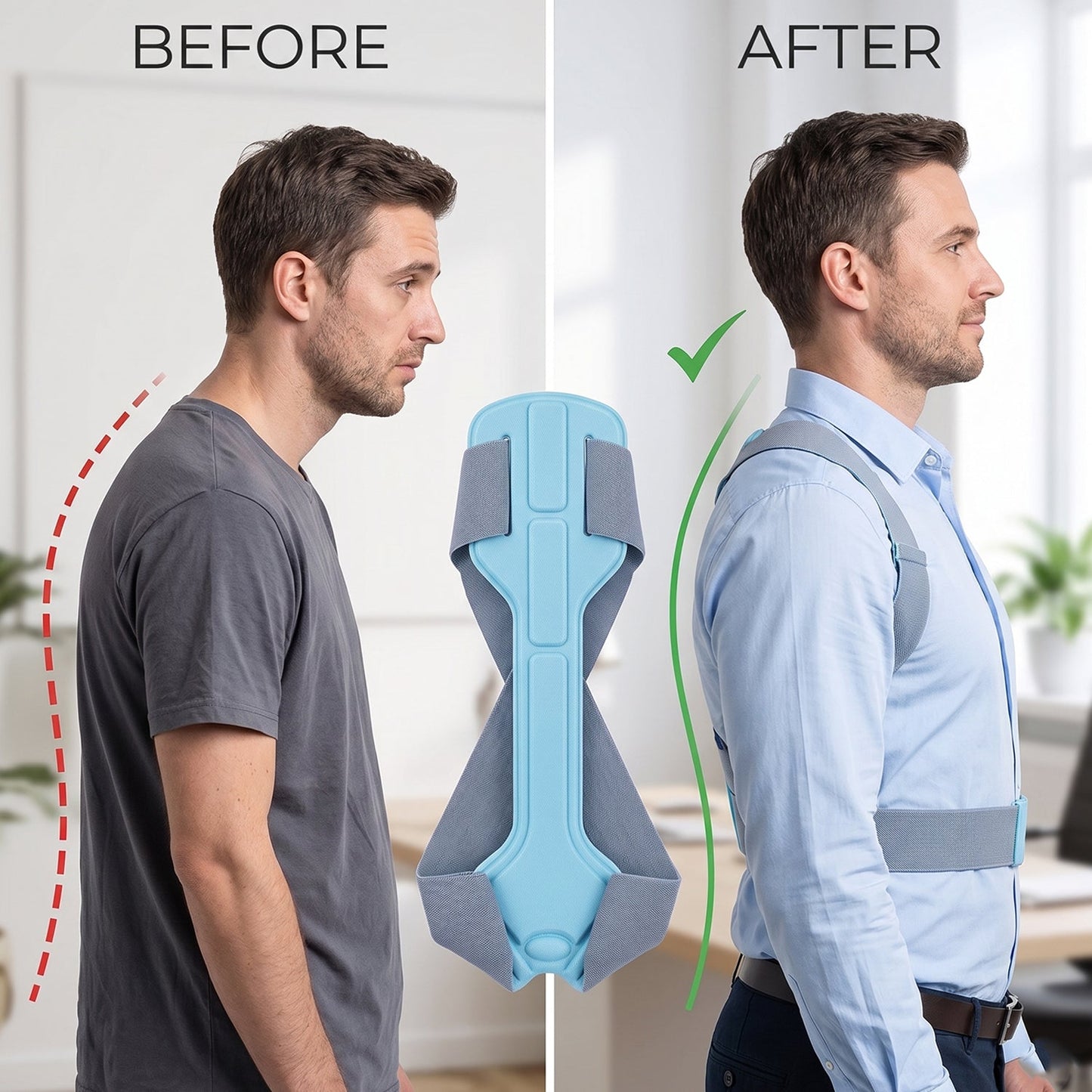 ergonomic back support brace