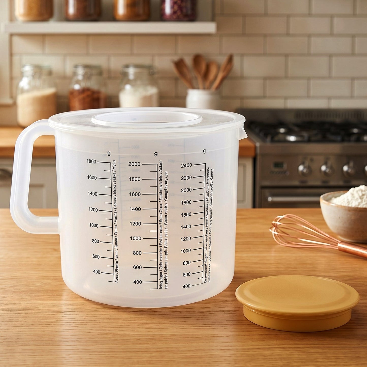 Plastic Measurement Storage Box with Lid – 1 Pc