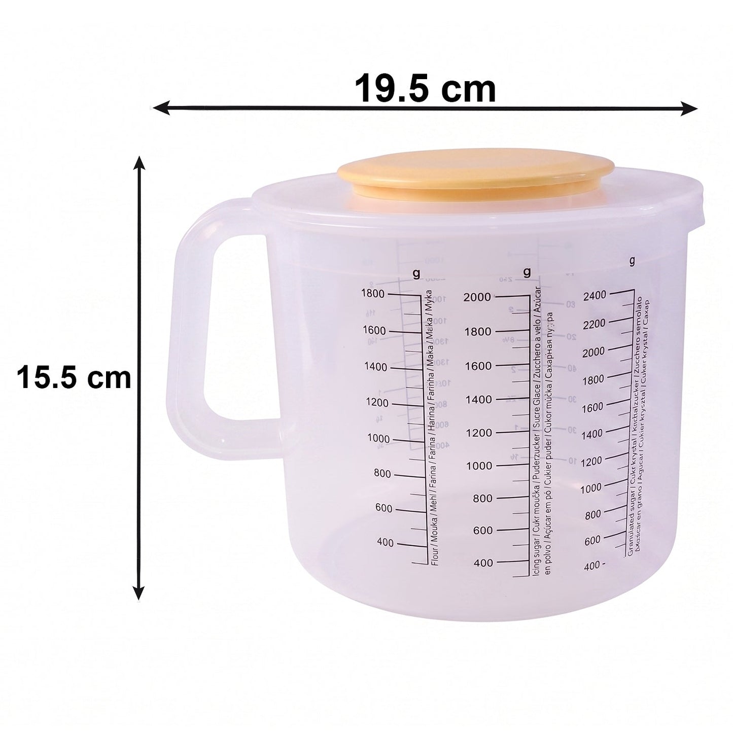Plastic Measurement Storage Box with Lid – 1 Pc