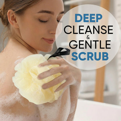 soft mesh shower scrubber