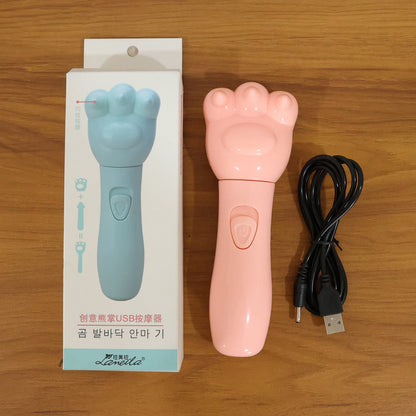 Cute Bear Shape Electric Hand Massager for Relaxation Itching Relief