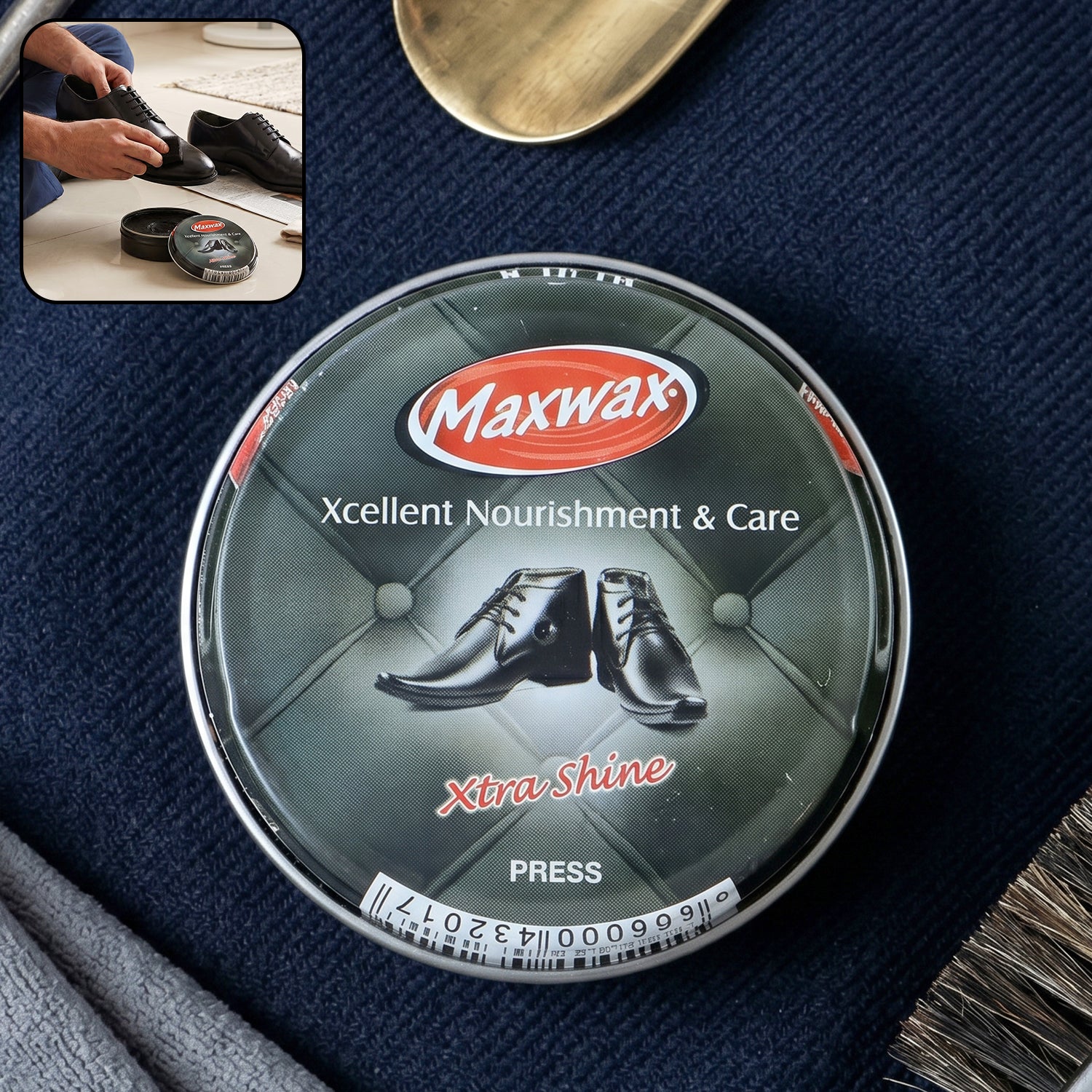 black shoe polish cream