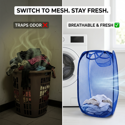 mesh clothes organizer hamper