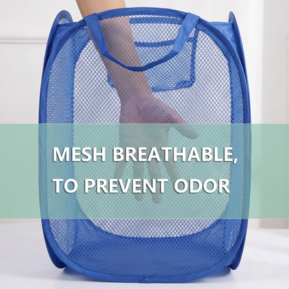 space saving laundry basket