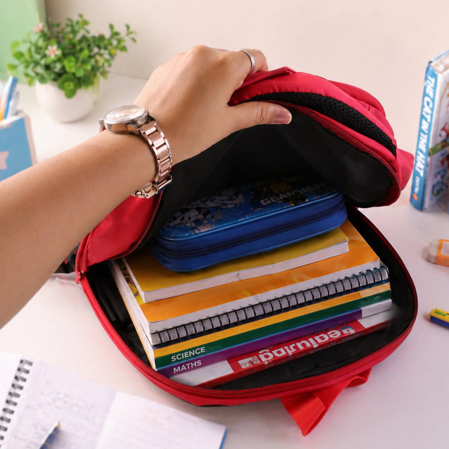 stylish car print backpack