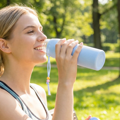small glass water bottle 300ml