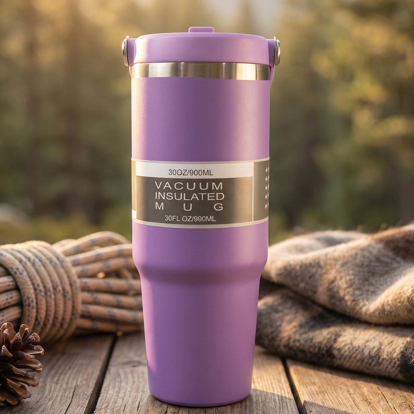 Premium Stainless Steel Vacuum Insulated Travel Mug Tumbler  (890ML / 1 Pc / Mix Color)