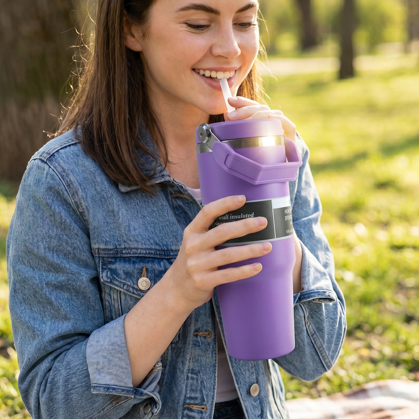Premium Stainless Steel Vacuum Insulated Travel Mug Tumbler  (890ML / 1 Pc / Mix Color)