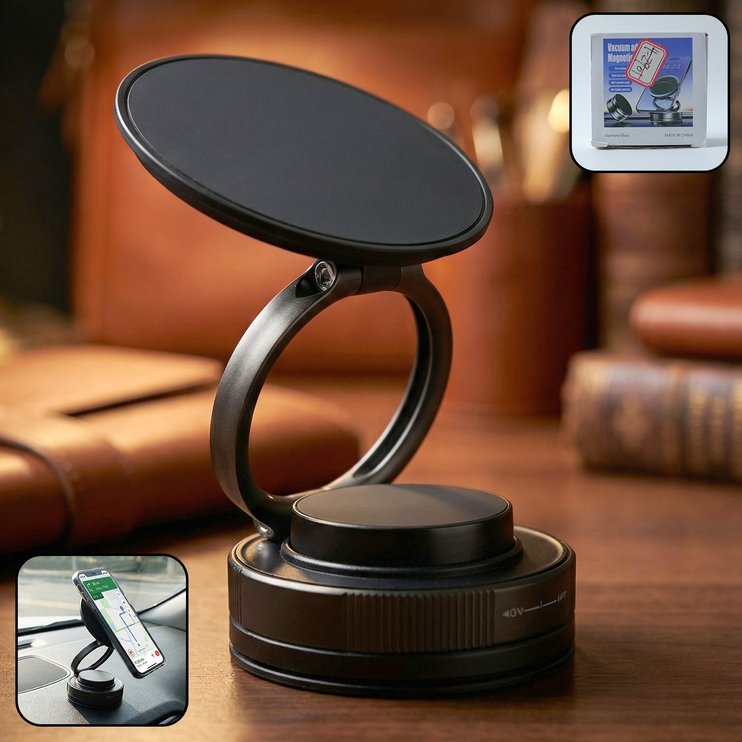 360 rotatable magnetic mobile phone holder stand
