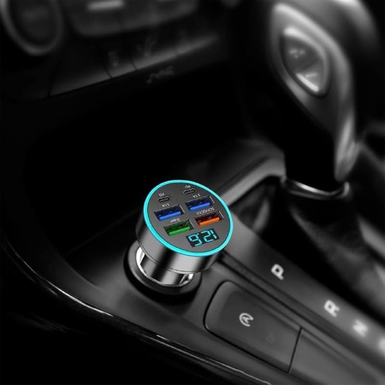  Multi-Port Fast Car Charger 12V 24V 4-USB - comparison shot