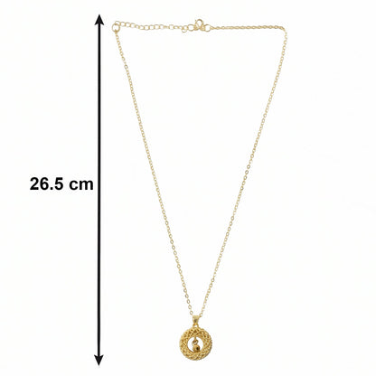Stylish Fancy Golden Necklace with Intricate Design (1 Pc)