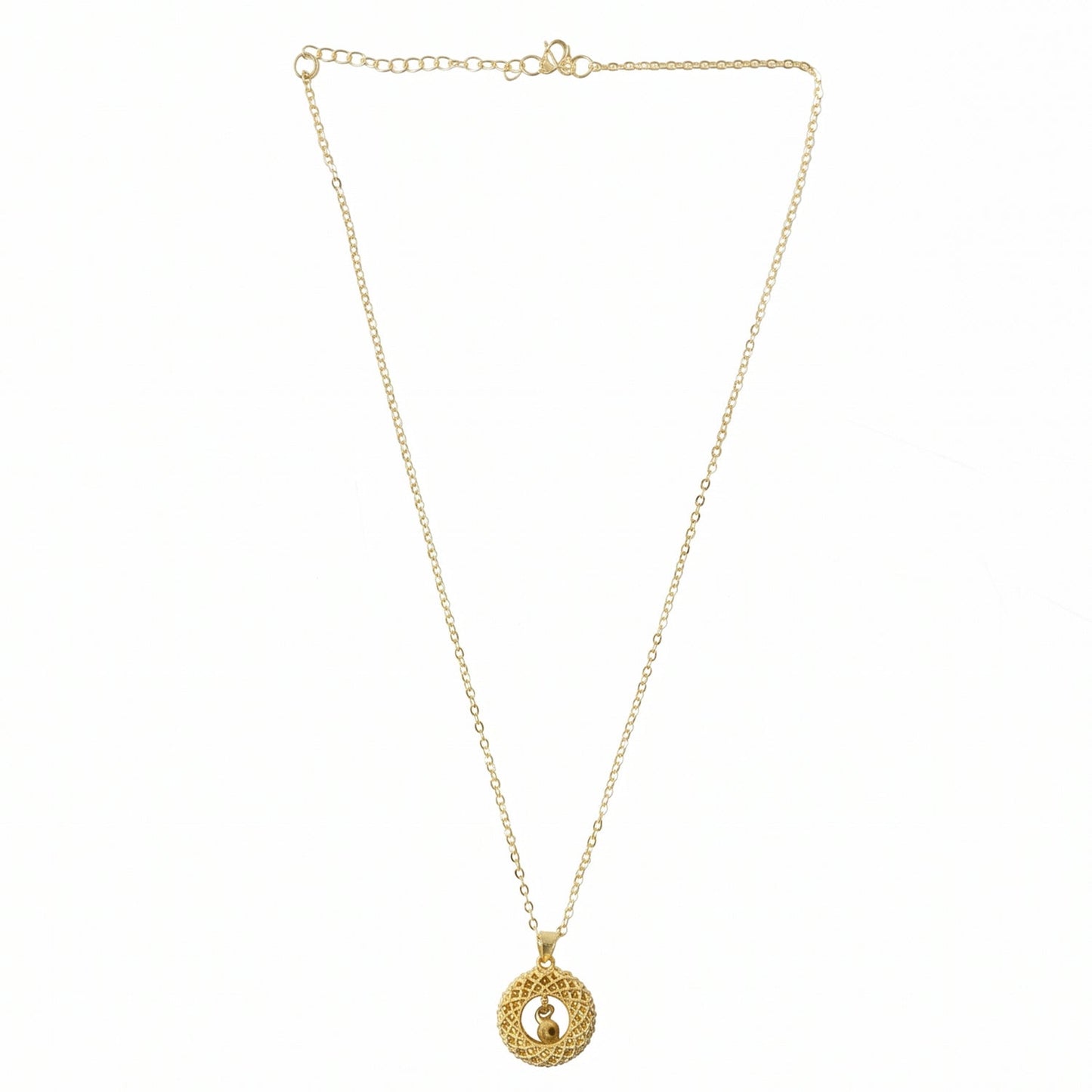 Stylish Fancy Golden Necklace with Intricate Design (1 Pc)