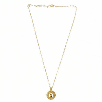 Stylish Fancy Golden Necklace with Intricate Design (1 Pc)