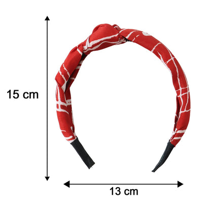 Stylish Printed Knot Design Hairband (1 Pc / Mix Color)