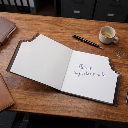unique gift notebook chocolate shape