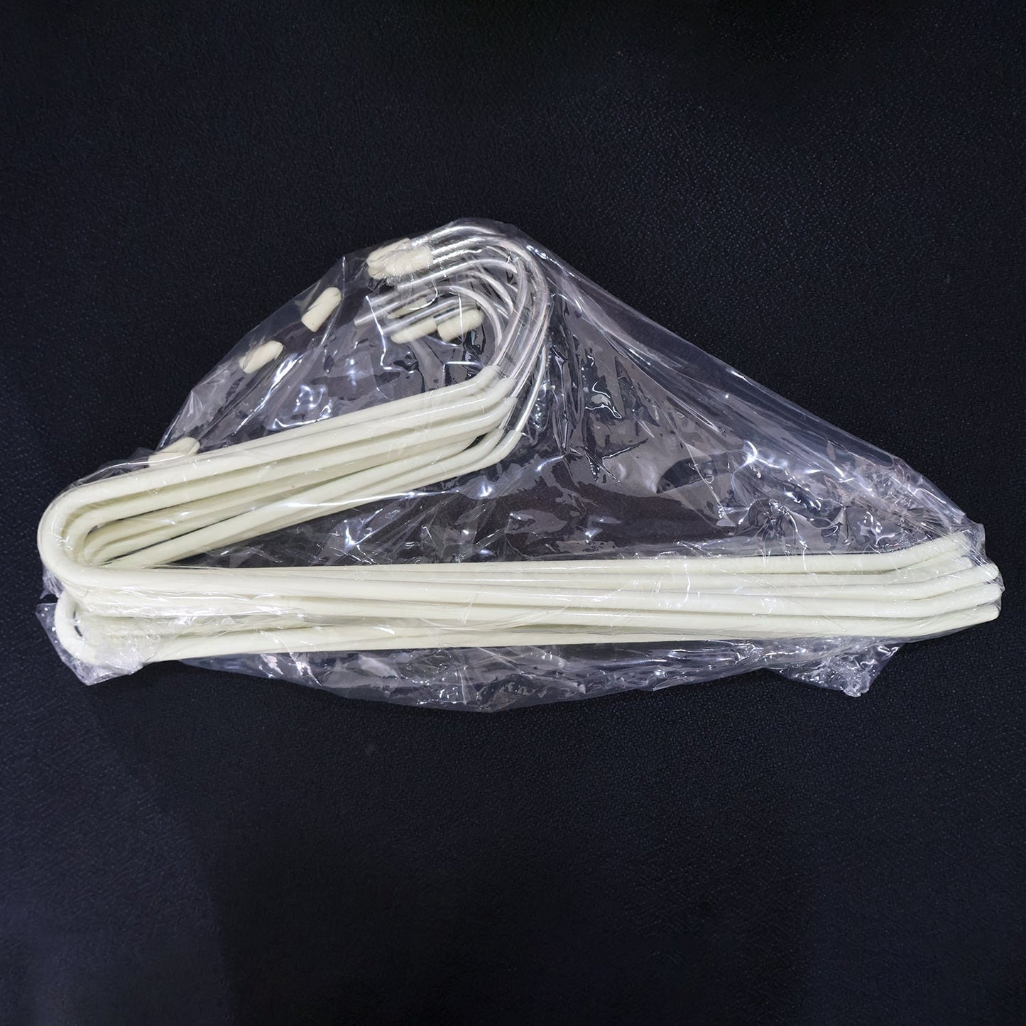 stainless steel Hangers with Silicone Cover Chrome Hook for Clothes (10 Pc / Set)