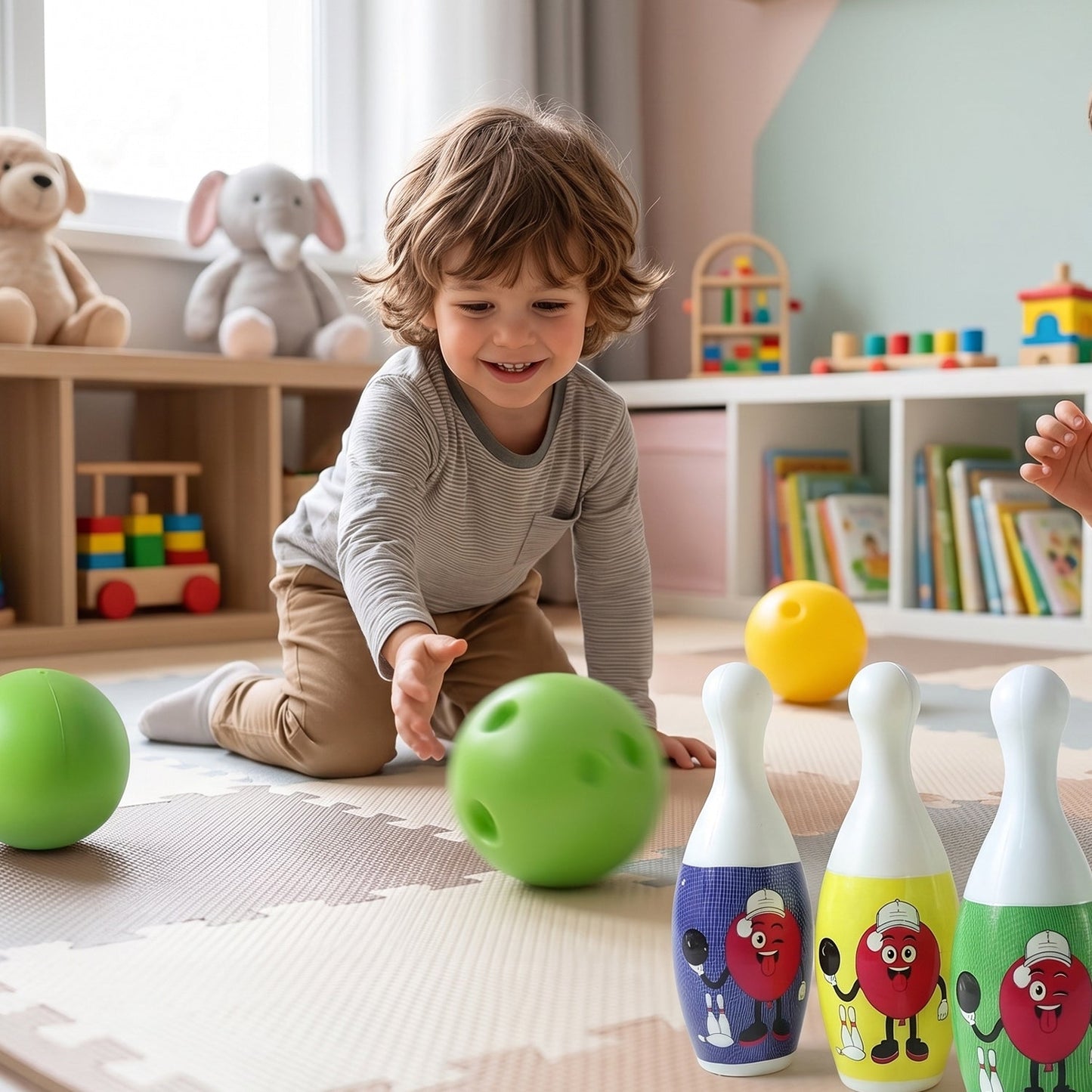 kids bowling toy game