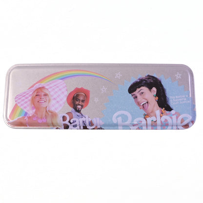 strong metal school pencil box storage container