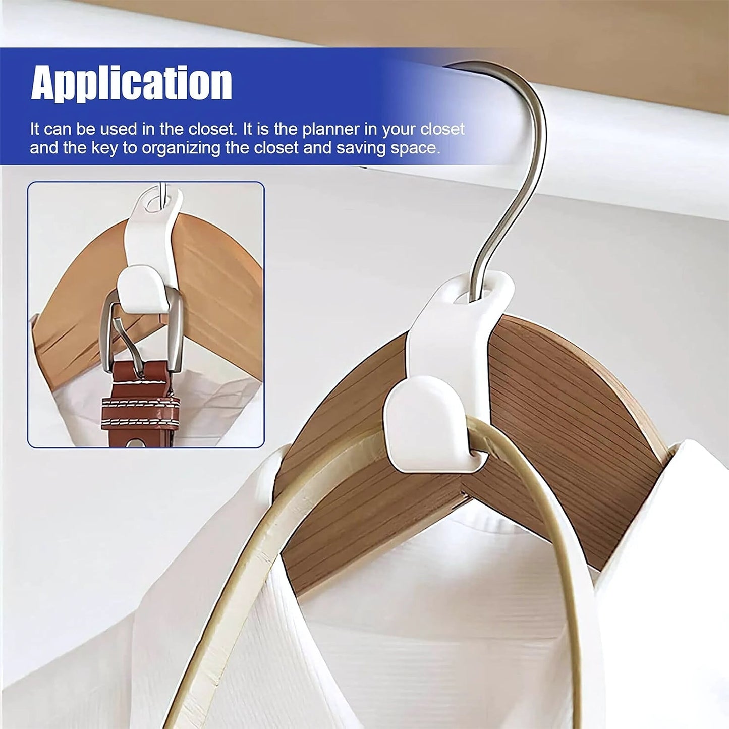 Multi-Color Hanger Connector Hooks (30 Pc)