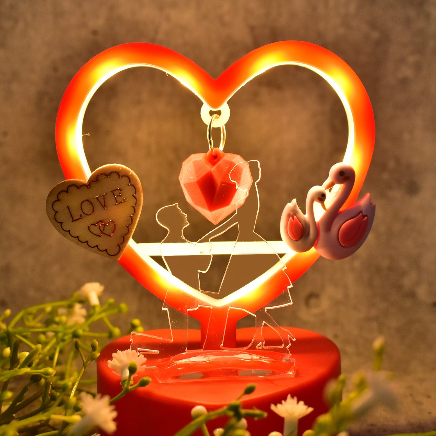 Love heart showpiece full view India