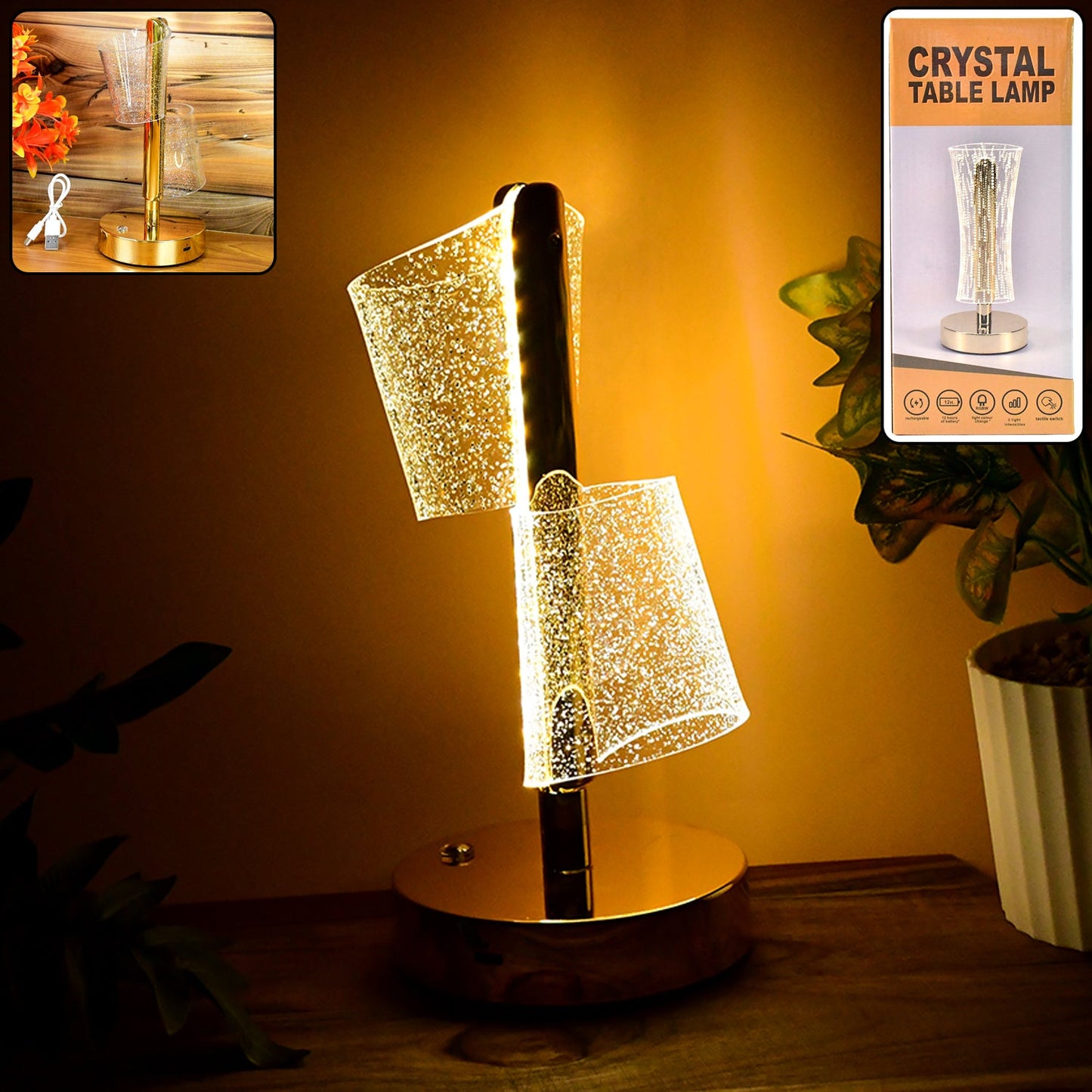 LED Crystal Lamp for Festive