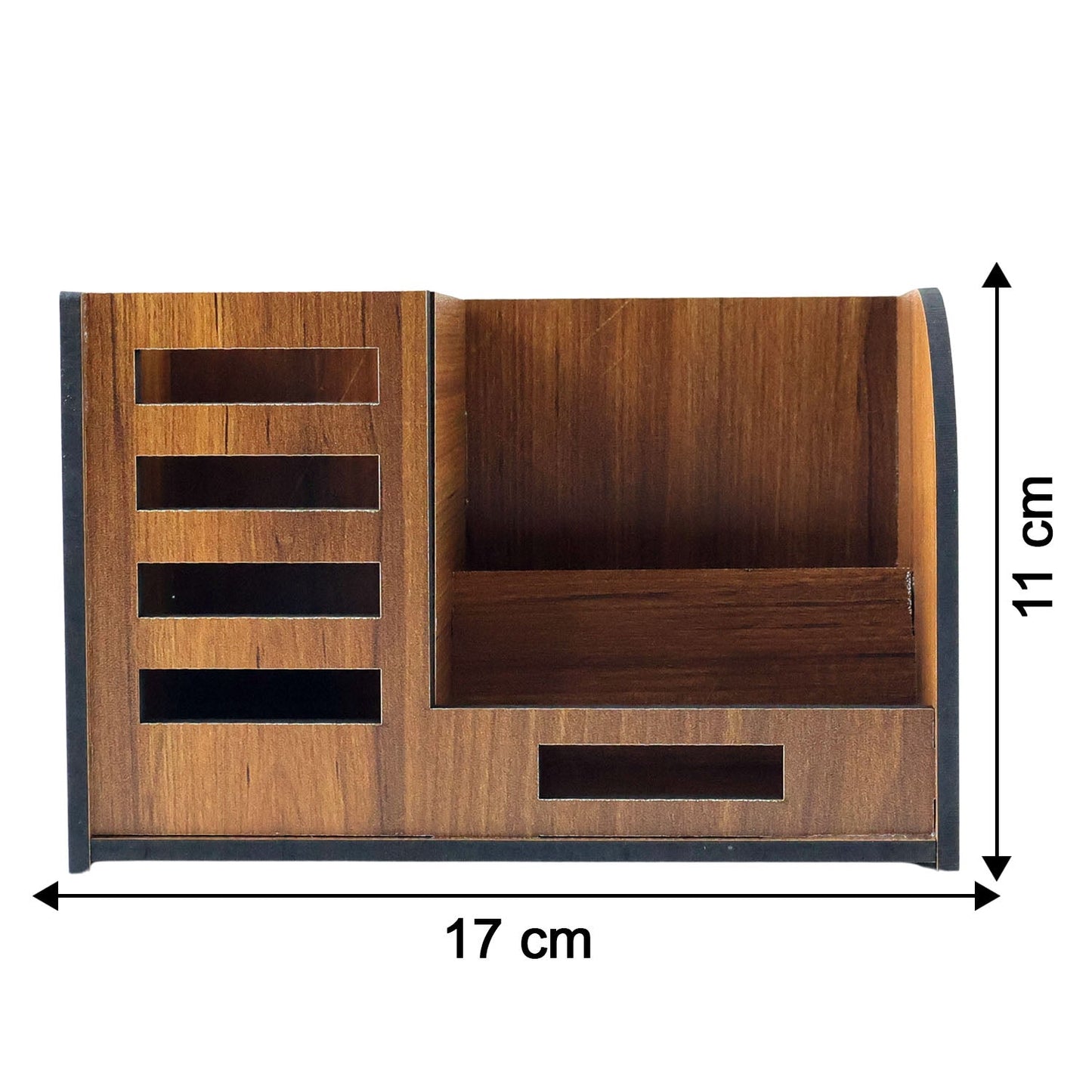 Stylish wooden stationery holder
