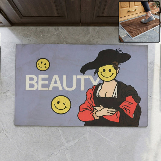 premium designer anti slip door mat mix design