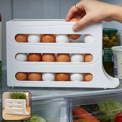 Plastic egg storage organizer fridge