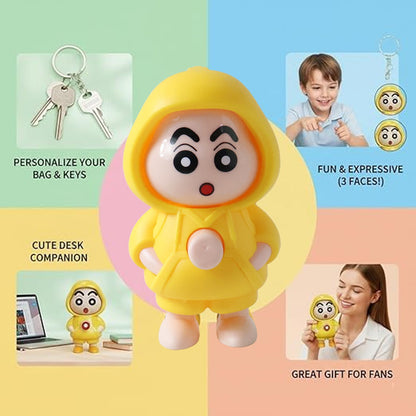 Cute Face Changing Doll Keychain Toy (1 Pc)