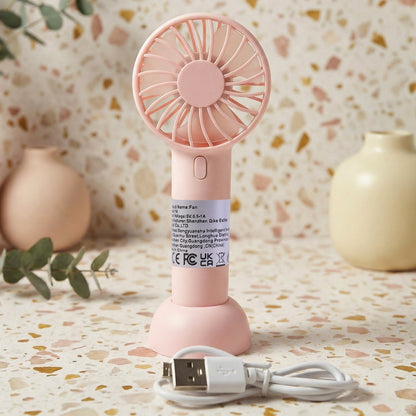 Portable Handheld Fan Rechargeable Mini USB Fan (1 Pc)