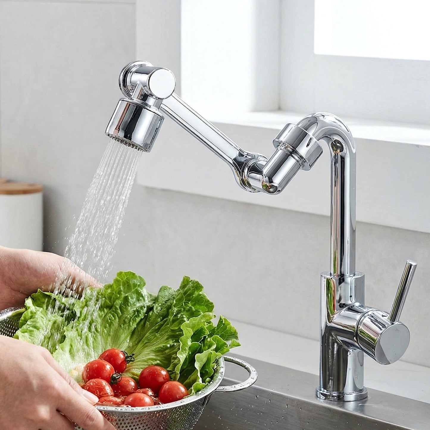 rotating water saver tap extender