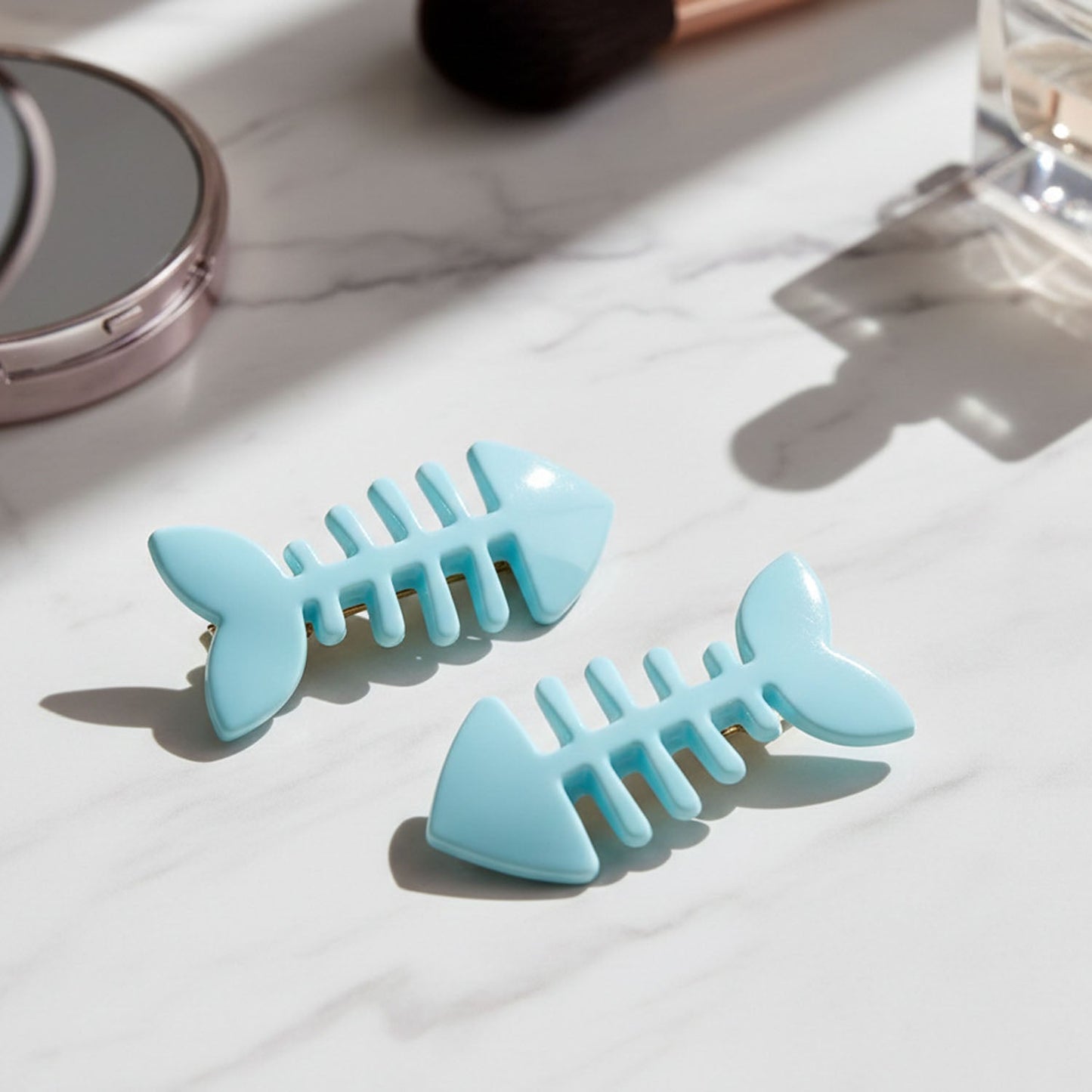 Creative bone pattern hair clip