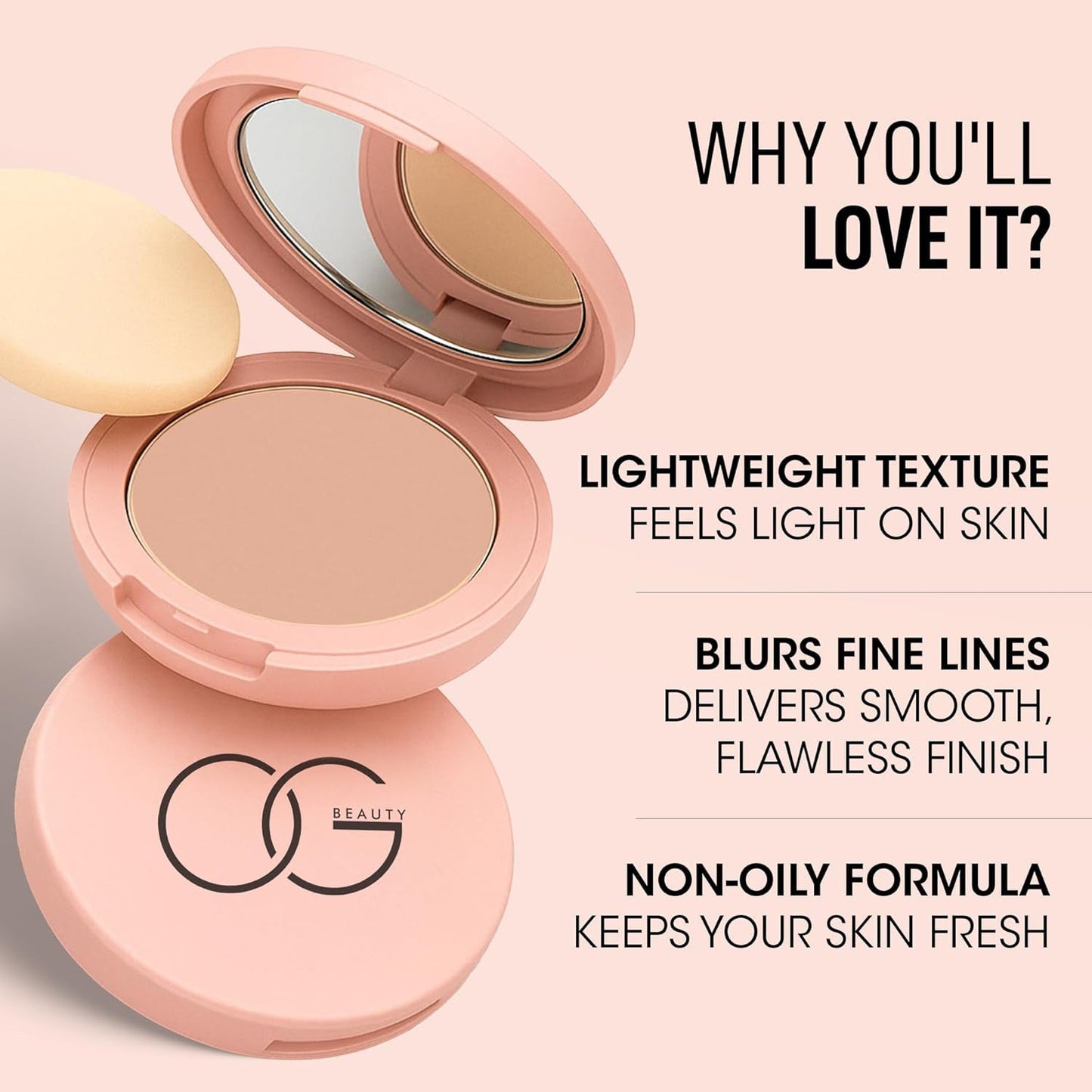 OG Beauty Java Flawless Touch Compact Powder (9 GM / 1 Pc)