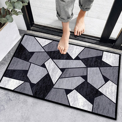 soft geometric pattern floor mat for living room