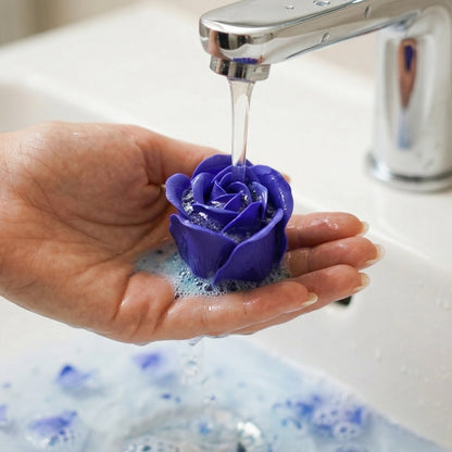 floral rose bath soap set